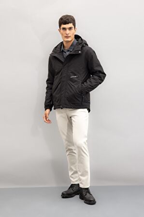 Regular Fit Kapüşonlu Mont