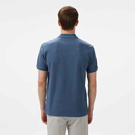Nautica Erkek Mavi Slim Fit Polo Yaka T-Shirt