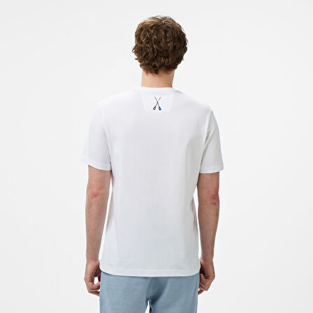 Nautica Erkek Beyaz Regular Fit T-Shirt