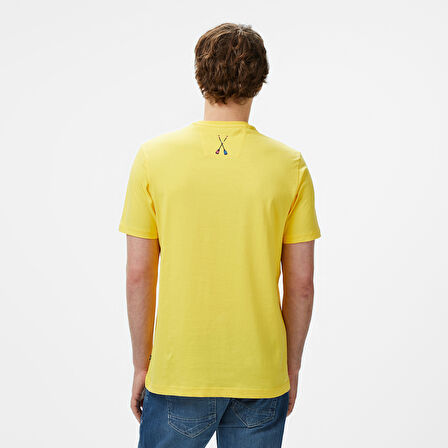 Nautica Erkek Sarı Regular Fit T-Shirt
