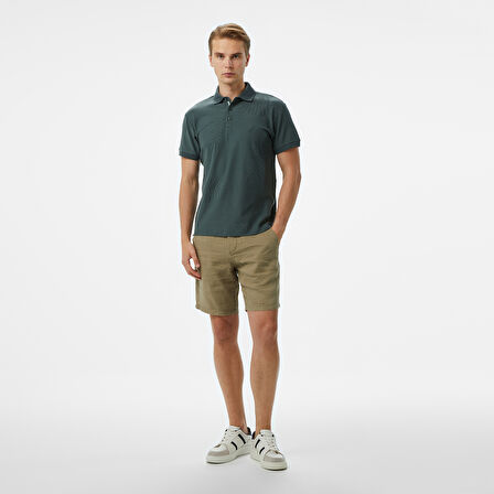 Nautica Erkek Yeşil Classic Fit Desenli Polo