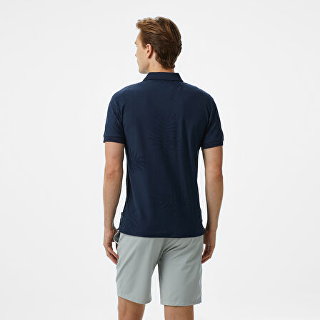 Nautica Erkek Lacivert Classic Fit Desenli Polo