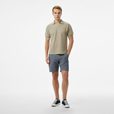 Nautica Erkek Bej Classic Fit Polo