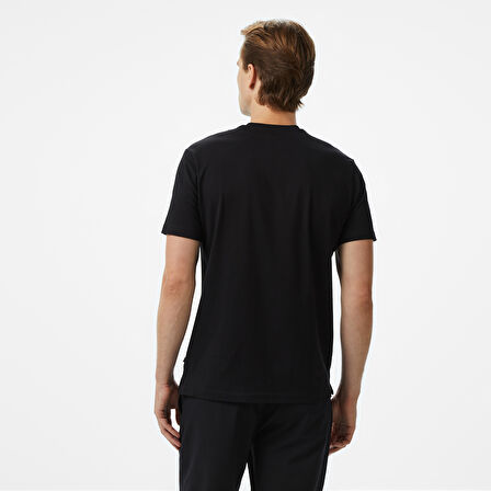 Nautica Erkek Siyah Regular Fit Baskılı T-Shirt