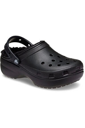 crocs 207938-001 CLASSIC PLATFORM LINED CLOG SPOR TERLİK SANDALET