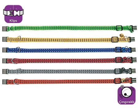 Karlie Kedi Tasma Çing. 25-35Cm Karişik Renkli