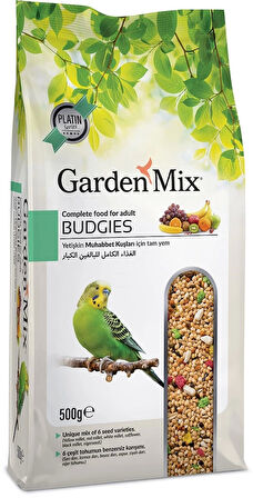 Gardenmix Platin Seri Vitaminli Meyveli Muhabbet Kuşu Yemi 500 gr