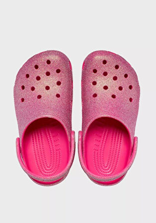crocs 210986-6ZQ CLASSIC IRIDESCENT GLITTER ÇOCUK TERLİK SANDALET