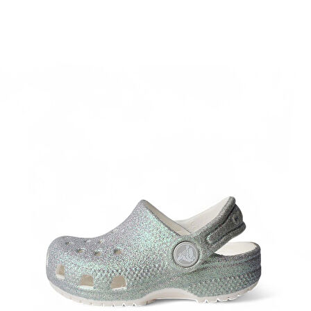 crocs 210985-100 CLASSIC IRIDESCENT GLITTER BEBEK TERLİK SANDALET