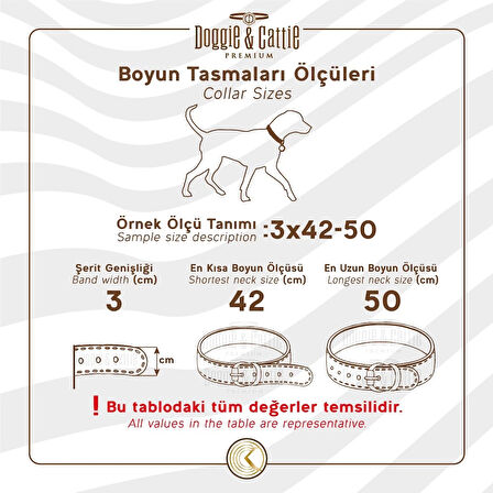 Doggie Konfor Seri Dokuma Köpek Boyun Tasması 4x52-60cm Siyah