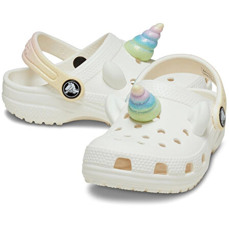 crocs 209701-0WV CLASSIC IAM RAINBOW UNICORN BEBEK TERLİK SANDALET