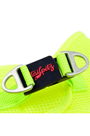 Tailpetz Air Mesh Köpek Göğüs Tasması XSmall 32x36 cm Neon Lime