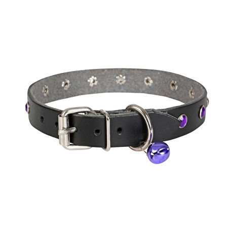 Doggie Taşlı Kedi ve Yavru Köpek Tasması 1*23 cm Mavi Medium