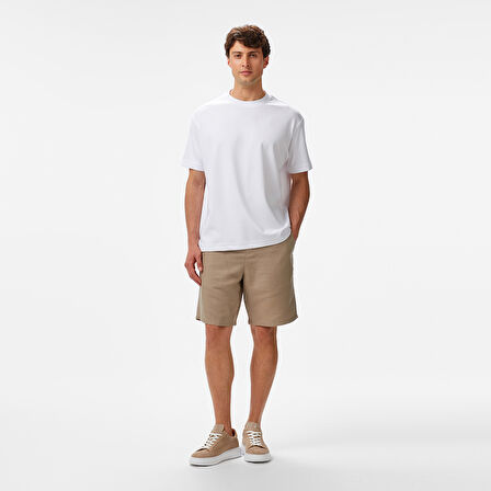 Nautica Erkek Beyaz Oversize Fit T-Shirt