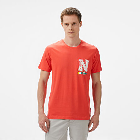 Nautica Erkek Kırmızı Regular Fit T-Shirt