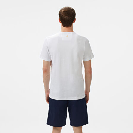 Nautica Erkek Beyaz Regular Fit T-Shirt
