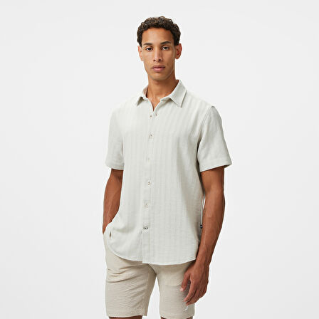 Nautica Erkek Bej Classic Fit Gömlek