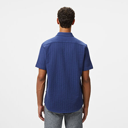 Nautica Erkek Lacivert Classic Fit Gömlek