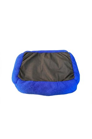 Premium Dikdörtgen Peluş Kedi Yatağı ve Küçük Irk Köpek Yatağı - 60x40 cm - Mavi