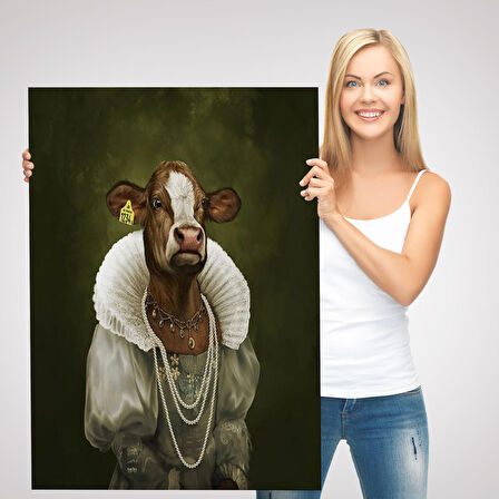 Ortaçağ Soylu Dana Duvar Tablosu-6045