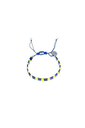 Fenerbahçe Orijinal Lisanslı Miyuki Cam Taneli Junior Bileklik Hediyelik Ahşap Kutulu