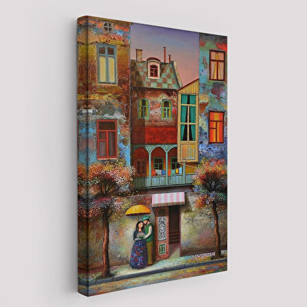 Aşık Çift Kanvas Duvar Tablosu-6046