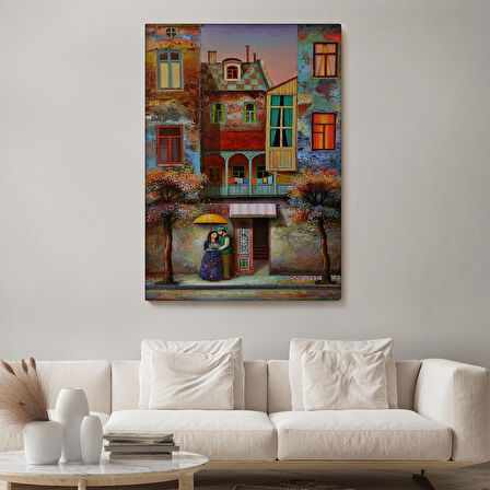 Aşık Çift Kanvas Duvar Tablosu-6046