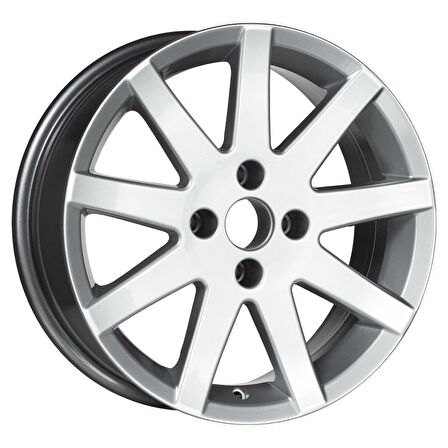 EMR-A274-01 6.5x16" -4x108 ET20 65.1 Silver Jant (4 Adet)