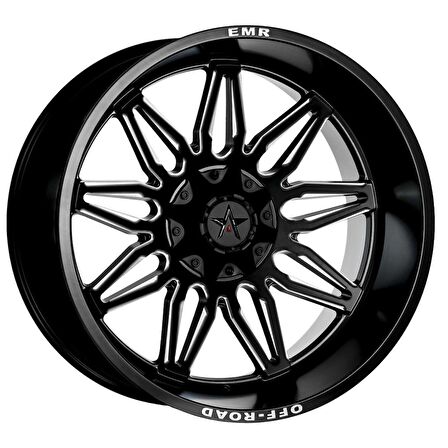 EMR-633-01 12.0x20"-6x139.7 ET-44 106,1 Matt Black Milling Jant (4 Adet)