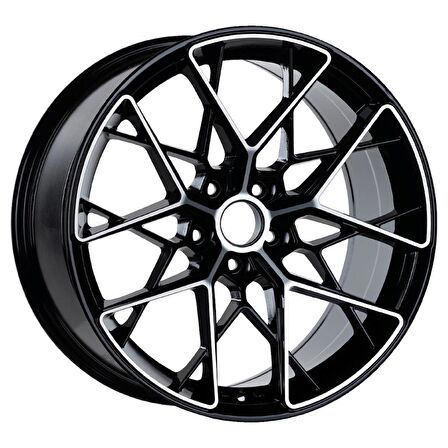 EMR-O10-08 9.5x19-5x114.3 ET38 73.1 GLOSS BLACK MACHINED Jant (4 Adet)