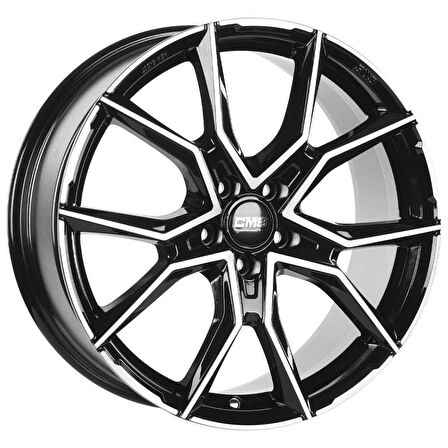 CMS-1432-01 8.0x18"-5x112 ET46 57.1 Diamond Black Gloss Jant (4 Adet)