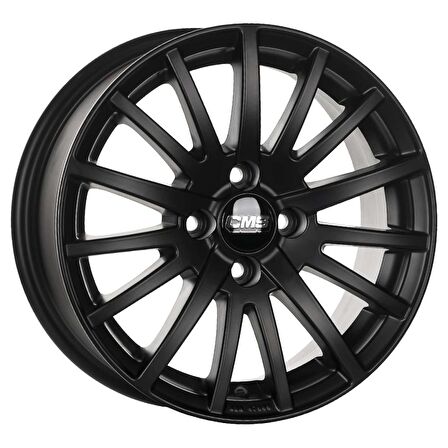 CMS-465-02 6.5x15"- 4x100 ET35 67.2 Complete Matt black Jant (4 Adet)