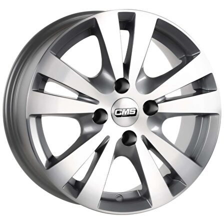 CMS-603-02 6.5x15"-4x100 ET35 67.2 Diamond Racing Silver Jant (4 Adet)