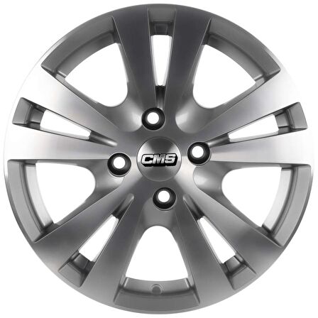 CMS-603-02 6.5x15"-4x100 ET35 67.2 Diamond Racing Silver Jant (4 Adet)