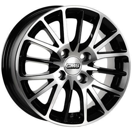 CMS-456-04 6.0x14"-4x100 ET35 67.2 Diamond Black Gloss Jant (4 Adet)