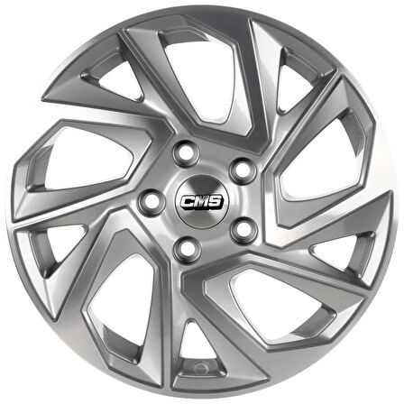 CMS-979-05 6.5x15"-4x108 ET38 67.2 Diamond Racing Silver Jant (4 Adet)