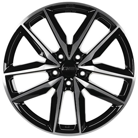 CMS-1130-02 7.5x19"-5x112 ET50 57.1 Diamond Black Gloss Jant (4 Adet)