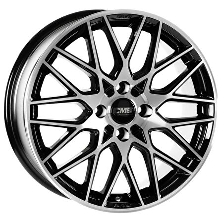 CMS-1442-02 8.5x19-5x112 ET50 66.5 Diamond Black Gloss Jant (4 Adet)