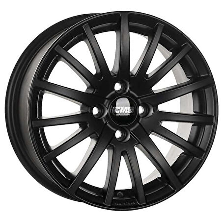 CMS-465-13 6.5x15" -5x100 ET38 67.2 Complete Matt Black Jant (4 Adet)