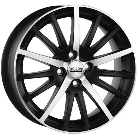 CMS-465-14 6.5x15" -5x100 ET38 67.2 Diamond Matt Black Jant (4 Adet)