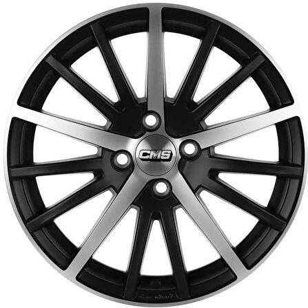 CMS-465-14 6.5x15" -5x100 ET38 67.2 Diamond Matt Black Jant (4 Adet)