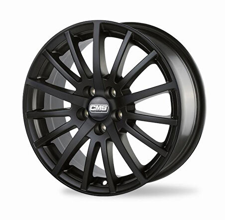 CMS-465-19 6.5x15" -5x112 ET45 57.1 Complete Matt Black Jant (4 Adet)