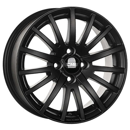 CMS-465-21 6.5x15" 5x100 ET43 57.1 Complete Matt Black Jant (4 Adet)