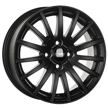 CMS-465-30 6.5x15" 4x100 ET43 67.2 Complete Matt Black Jant (4 Adet)