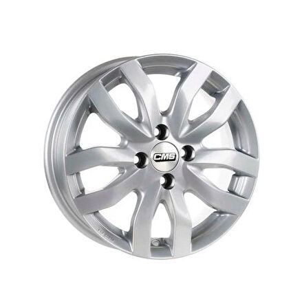 CMS-985-04 6.0x15" -5x100 ET38 57.1 Racing Silver Jant (4 Adet)
