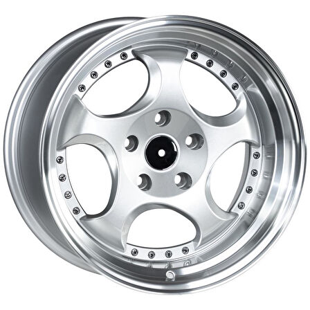 EMR-L2384-02 9.5x17" -5x120 ET22 72.6 Silver Lip Polish-Chrome R Jant (4 Adet)