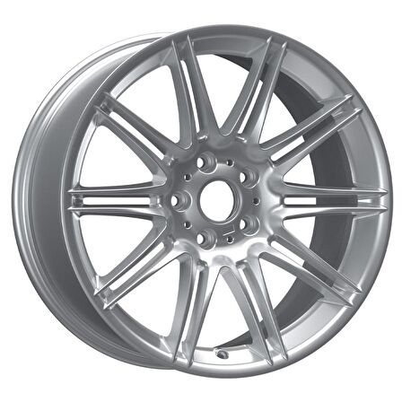 EMR-A412-01 8.0x19" -5x120 ET37 72.6 Silver Jant (4 Adet)