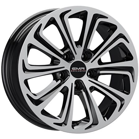 EMR-G690-89 7.0x16" -4x108 ET35 63.4 Black Diamond Jant (4 Adet)