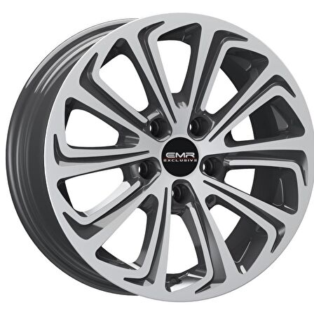 EMR-G690-103 7.0x16" -5x108 ET35 73.1 Titan Grey Diamond Jant (4 Adet)