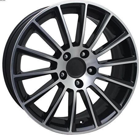 EMR-EW02-08 9.0x18" -5x112 ET50 66.6 Black Diamond Jant (4 Adet)